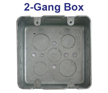 dual gang electrical box dimensions|2 gang box with divider.